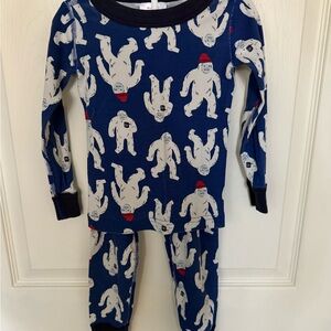 Hanna Andersson Blue Yeti Pajama Set